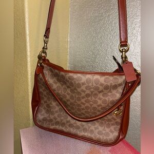 Brown Leather Shoulder Bag